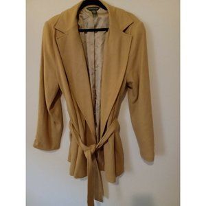 Banana Republic XL Brown Belted Open Front Jacket